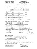 De Kiem tra HK II toan 7+ Dap an...