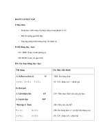 Giáo án toán lớp 1 - LUYỆN TẬP (8) doc