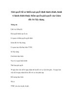 Giải quyết hồ sơ khiếu nại quyết định hành chính, hành vi hành chính thuộc thẩm quyền giải quyết của Giám đốc Sở Xây dựng ppt