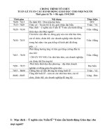 Chuong trinh to chuc Tuan le toan cau HDGDCMN