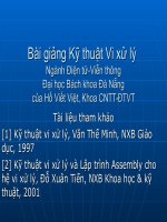 Bài giảng Kỹ thuật Vi xử lý_Chương 2 ppt