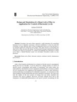 Design and simulation of a shunt active filter pdf