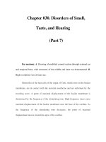 Chapter 030. Disorders of Smell, Taste, and Hearing (Part 7) pps