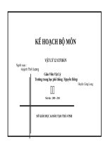 Kế hoạch bộ môn Vật lý 12 Cơ bản (09-10)