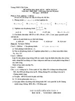 đề thi thử toán 9 THCS thi trấn An Châu Sơn động