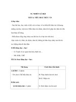 Giáo án TNXH lớp 3 - TIÊU HOÁ THỨC ĂN ppt