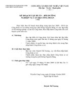 Kế hoạch tập huấn BCH Công đoàn (09-10)