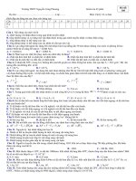 kiểm tra 1 tiết lớp 10 chất khí  - chuyển thê