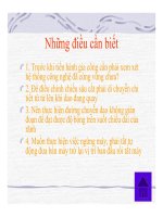 Phay rãnh vuông trên máy phay vạn năng P3 pptx