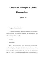 Chapter 005. Principles of Clinical Pharmacology (Part 2) ppt