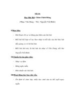 Âm nhạc lớp 2 - Học Hát Bài: Chim Chích Bông docx