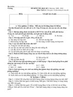 Đề KTHK vật lý 6