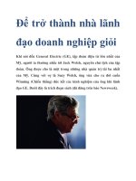 Để trở thành nhà lãnh đạo doanh nghiệp giỏi ppt