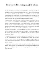 Bấm huyệt chữa chứng co giật ở trẻ em pot