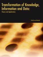 transformation of knowledge information and data theory and applications