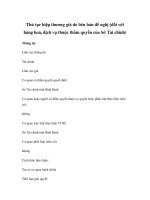 Thủ tục hiệp thương giá do bên bán đề nghị (đối với hàng hoá, dịch vụ thuộc thẩm quyền của Sở Tài chính) doc