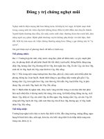 Đông y trị chứng nghẹt mũi doc