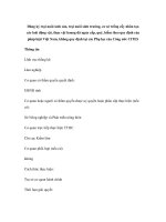 Đăng ký trại nuôi sinh sản, trại nuôi sinh trưởng, cơ sở trồng cấy nhân tạo các loài động vật, thực vật hoang dã nguy cấp, quý, hiếm theo quy định của pháp luật Việt Nam, không quy định tại các Phụ lục của Công ước CITES pptx