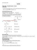 phương pháp giải este