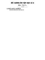 DE CUONG ON TAP TOAN 8 - HK II 09/10