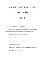 PHƯƠNG PHÁP CHÂM LOA TAI (NHĨ CHÂM) (Kỳ 4) pps