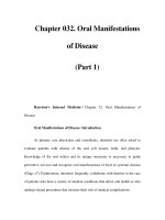Chapter 032. Oral Manifestations of Disease (Part 1) doc