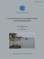An assessment of water quality in the Lower Mekong Basin pptx