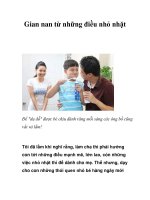 Gian nan từ những điều nhỏ nhặt pptx