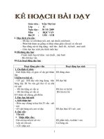 Giáo án thao giảng: Học vần UÔI, ƯƠI