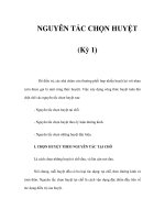 NGUYÊN TẮC CHỌN HUYỆT (Kỳ 1) potx