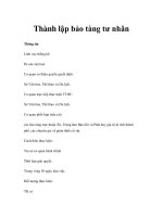 Thành lập bảo tàng tư nhân pptx