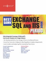 Exxhange SQL And IIS- P1 pdf