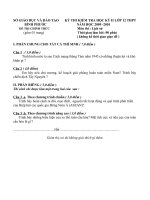 Đáp an môn L.Sử 12