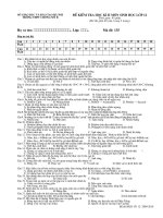 Đề thi HKII-Sinh 12