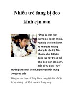 Nhiều trẻ đang bị đeo kính cận oan ppsx