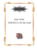 Giáo trình thiết kế cơ sở sản xuất docx