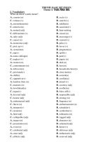 on tap tu vung theo chu de