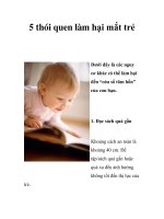 5 thói quen làm hại mắt trẻ pot