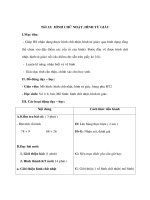 Tiết 23: HÌNH CHỮ NHẬT, HÌNH TỨ GIÁC docx