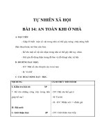 Tự nhiên xã hội lớp 1 - AN TOÀN KHI Ở NHÀ doc