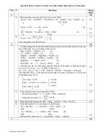 Đáp án HSG Hóa 9 - Bắc Ninh 2010