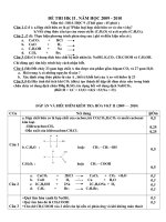 ĐỀ THI HKII HÓA 9 CÓ ĐÁP AN