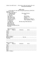 Biên bản thi KSCL học sinh khá giỏi khối 6,7,8 năm 2009-2010