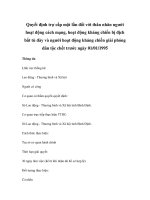 Quyết định trợ cấp một lần đối với thân nhân người hoạt động cách mạng, hoạt động kháng chiến bị địch bắt tù đày và người hoạt động kháng chiến giải phóng dân tộc chết trước ngày 01/01/1995 pot