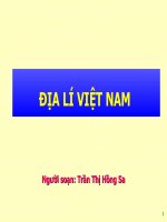 Vị trí địa lí, lịch sử phát triển lãnh thổ Việt Nam pptx