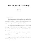 ĐIỀU TRỊ ĐAU THẦN KINH TỌA (Kỳ 1) pps