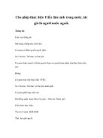 Cho phép thực hiện Triển lãm ảnh trong nước, tác giả là người nước ngoài potx