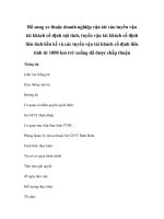 Bổ sung xe thuộc doanh nghiệp vận tải vào tuyến vận tải khách cố định nội tỉnh, tuyến vận tải khách cố định liên tỉnh liền kề và các tuyến vận tải khách cố định liên tỉnh từ 1000 km trở xuống đã được chấp thuận potx