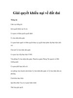 Giải quyết khiếu nại về đất đai ppt