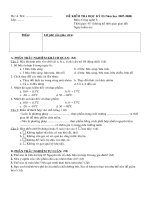 de thi - dap an HKII